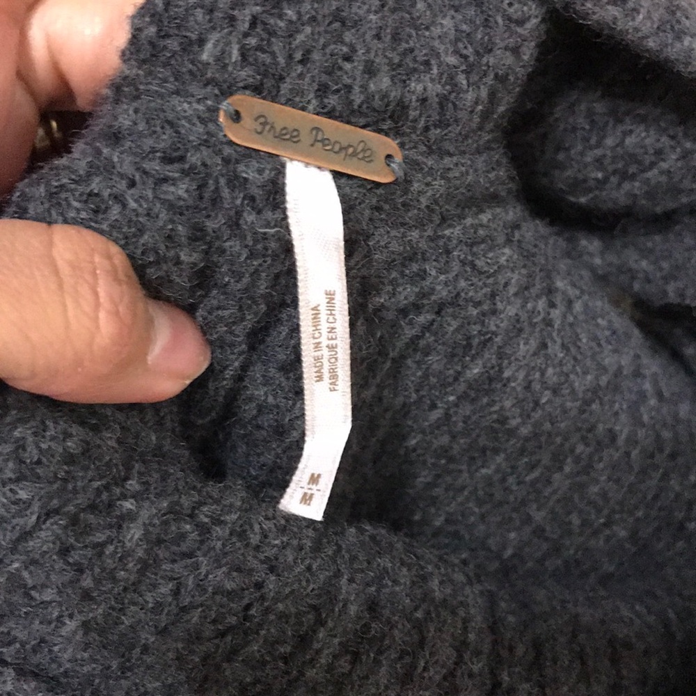 Free People Gray Need It Now Sleeveless Turtleneck - Picture 7 of 8